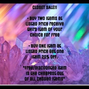 Clean out my closet sale!